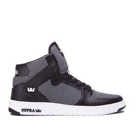 Supra Vaider 2.0 Mens High Tops Shoes Black UK 45YCA